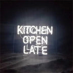Kitchen Open Late Neon Signs - HOUSE OF SHE