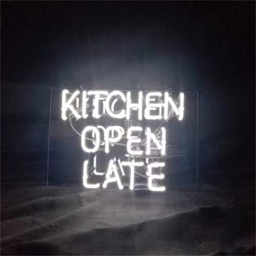 Kitchen Open Late Neon Signs - HOUSE OF SHE