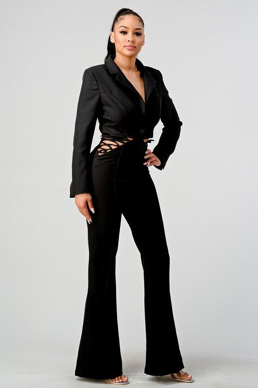 Kourt Blazer And Pants Set - HOUSE OF SHE