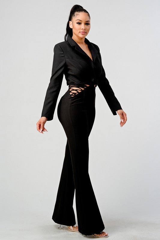 Kourt Blazer And Pants Set - HOUSE OF SHE
