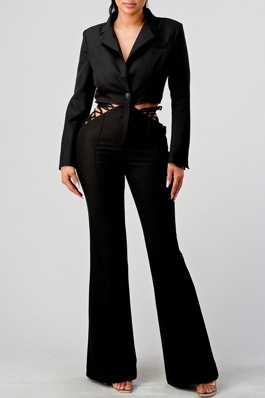 Kourt Blazer And Pants Set - HOUSE OF SHE