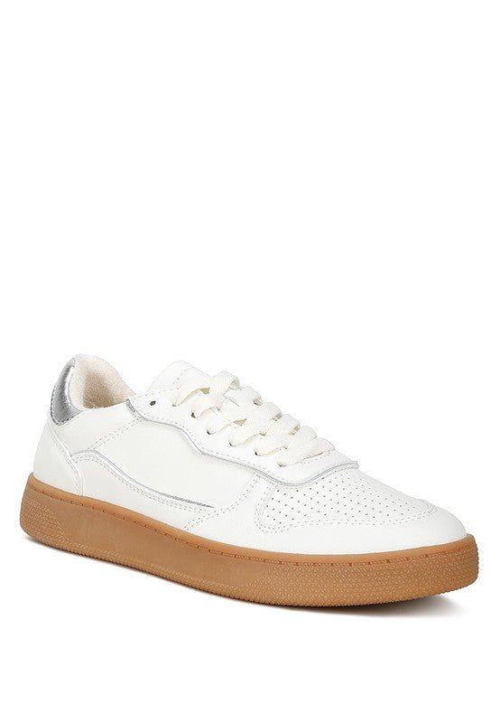 Kyniska Faux Leather Everyday Sneakers - HOUSE OF SHE