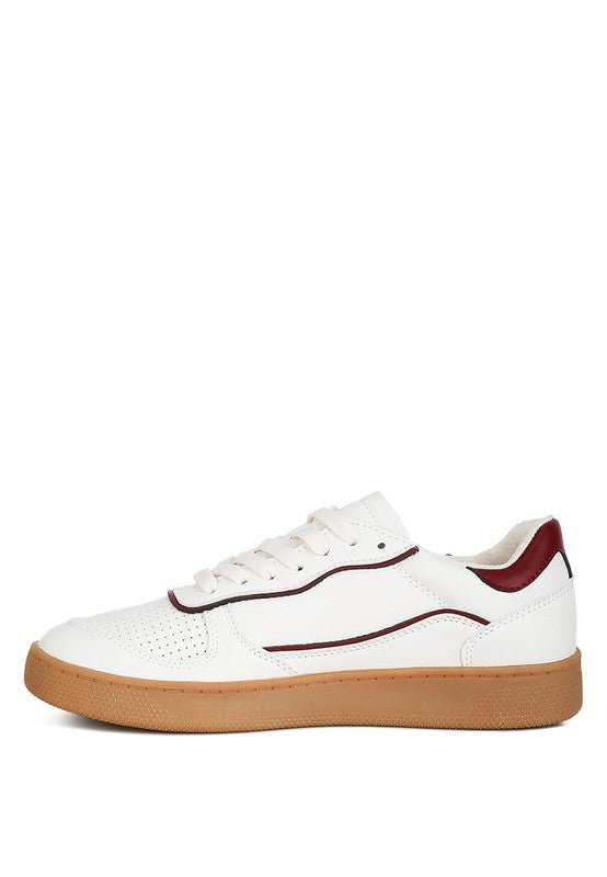 Kyniska Faux Leather Everyday Sneakers - HOUSE OF SHE