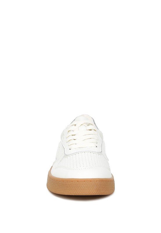 Kyniska Faux Leather Everyday Sneakers - HOUSE OF SHE