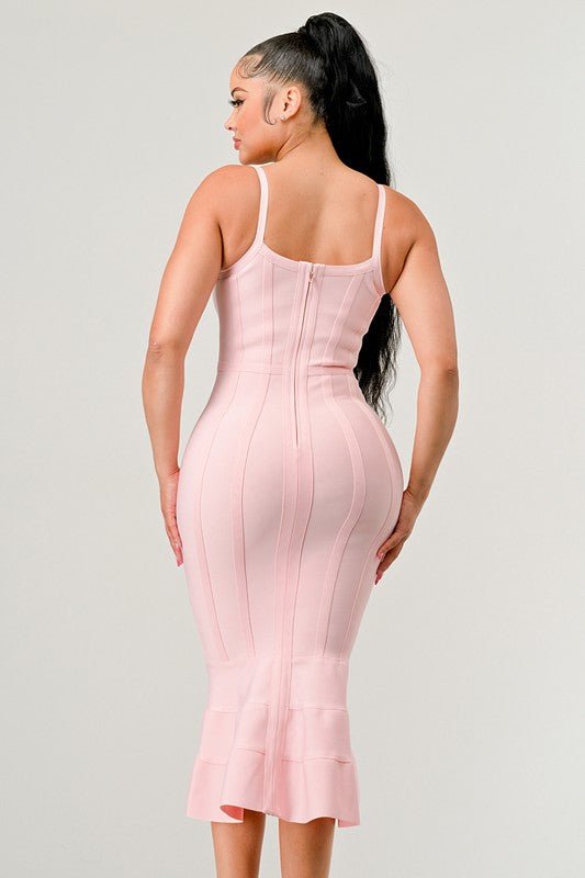 Laney Bodycon Midi Dress - HOUSE OF SHE