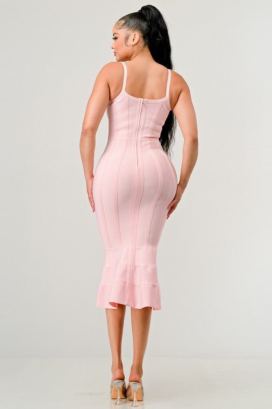 Laney Bodycon Midi Dress - HOUSE OF SHE