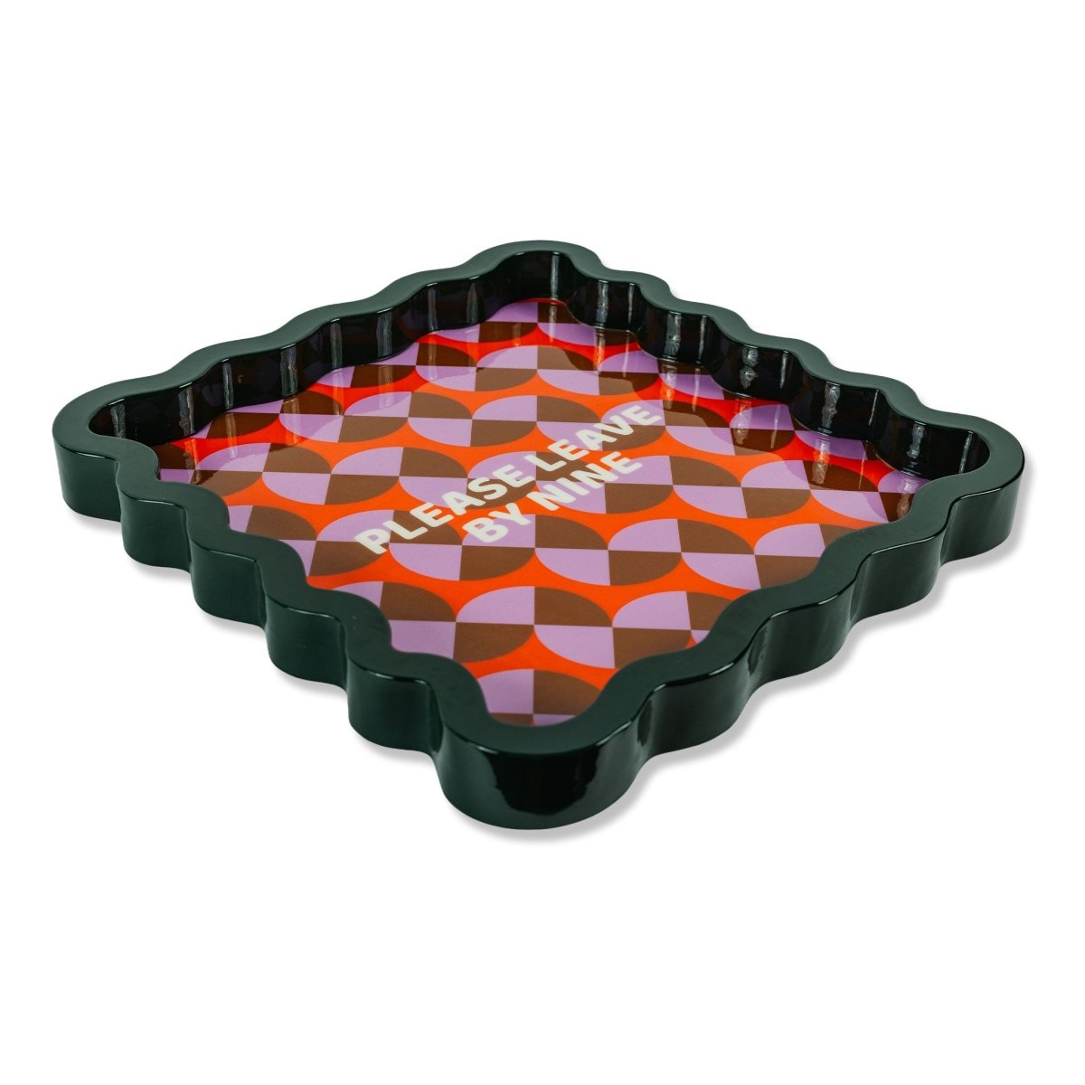 Leave by Nine Large Lacquer Tray - HOUSE OF SHE