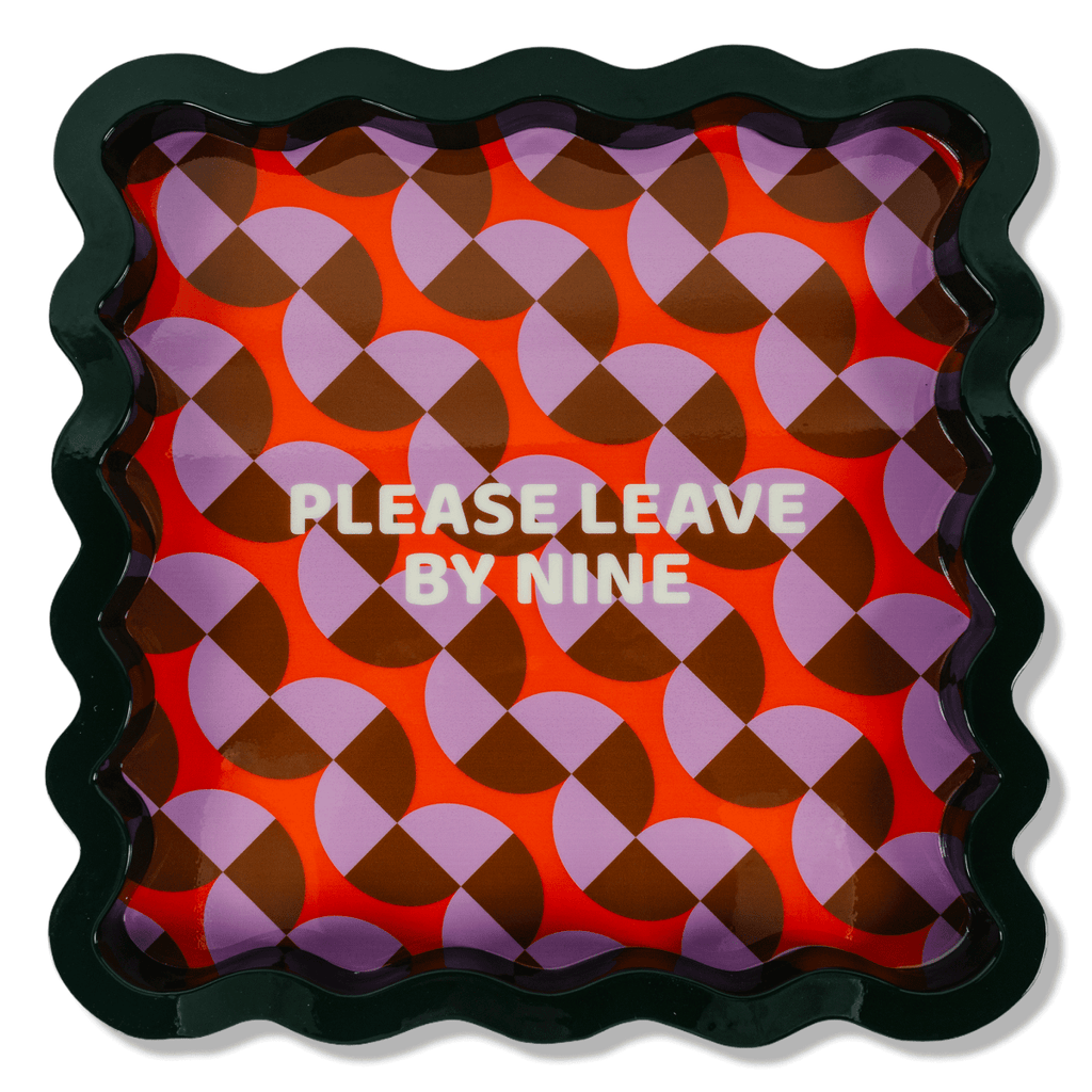 Leave by Nine Large Lacquer Tray - HOUSE OF SHE
