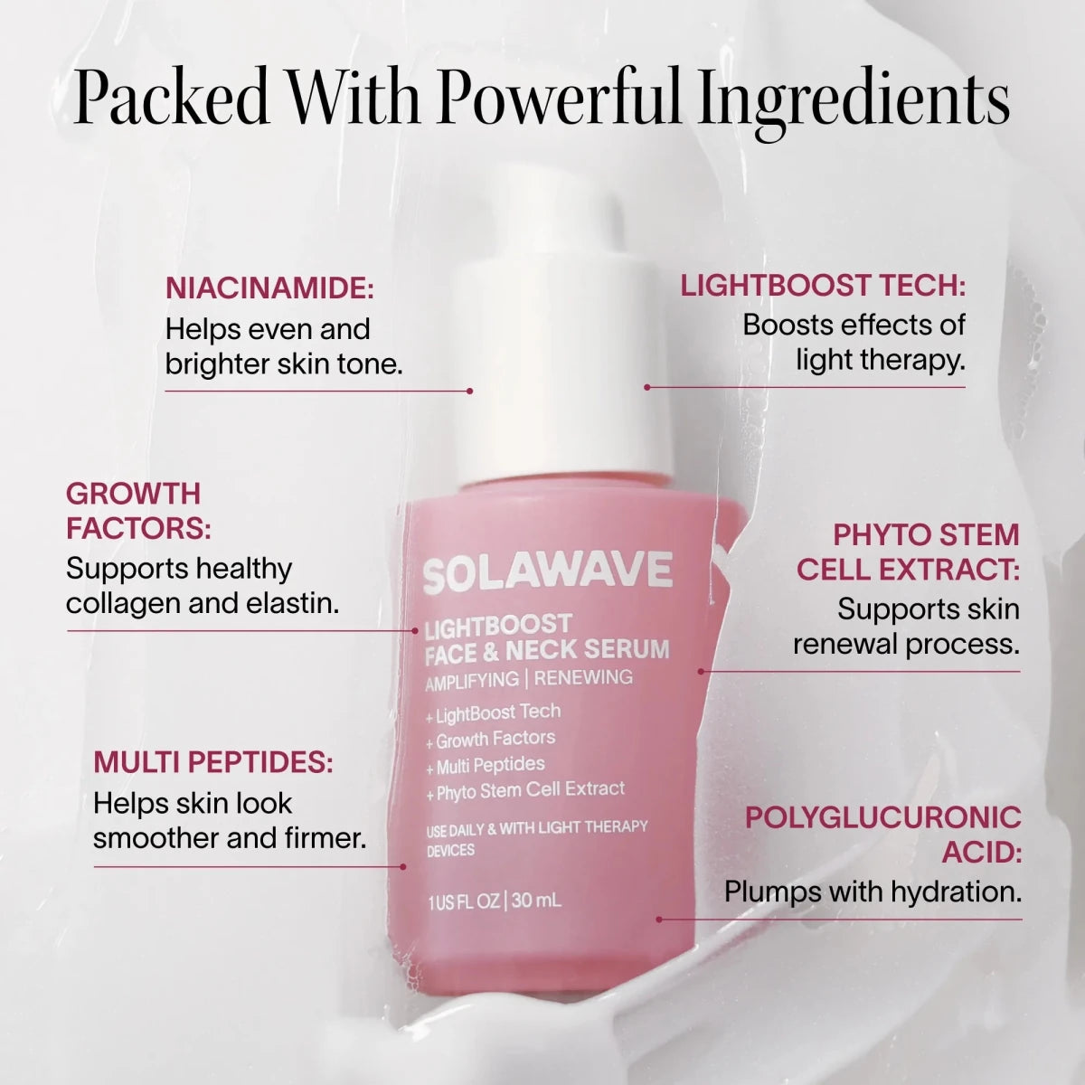 Light Therapy Boosting Face & Neck Serum - HOUSE OF SHE