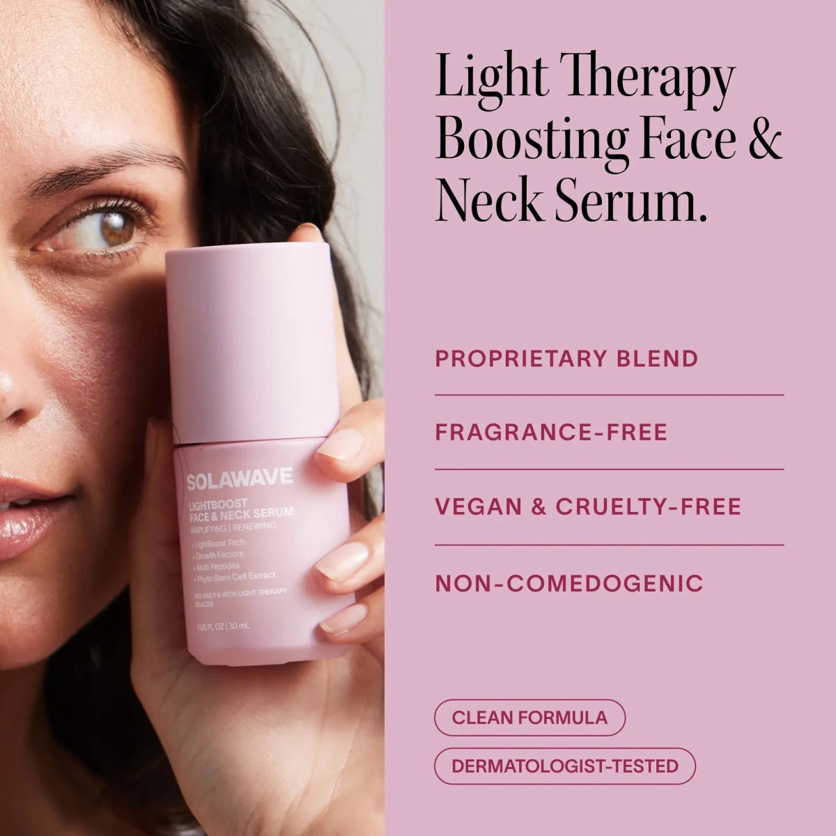 Light Therapy Boosting Face & Neck Serum - HOUSE OF SHE