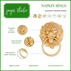 Lion Napkin Ring (4 Pack) - HOUSE OF SHE