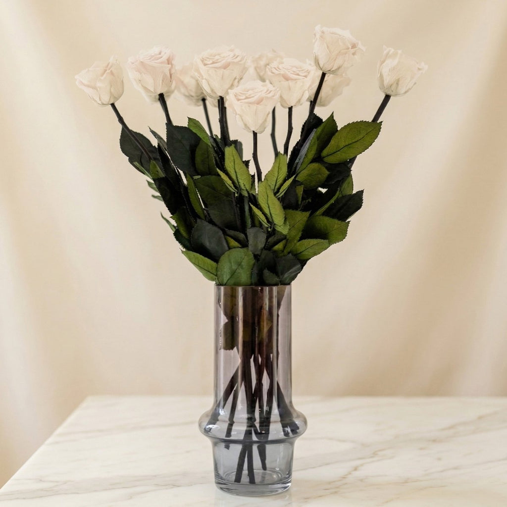 Long Stem Roses | White Roses - HOUSE OF SHE