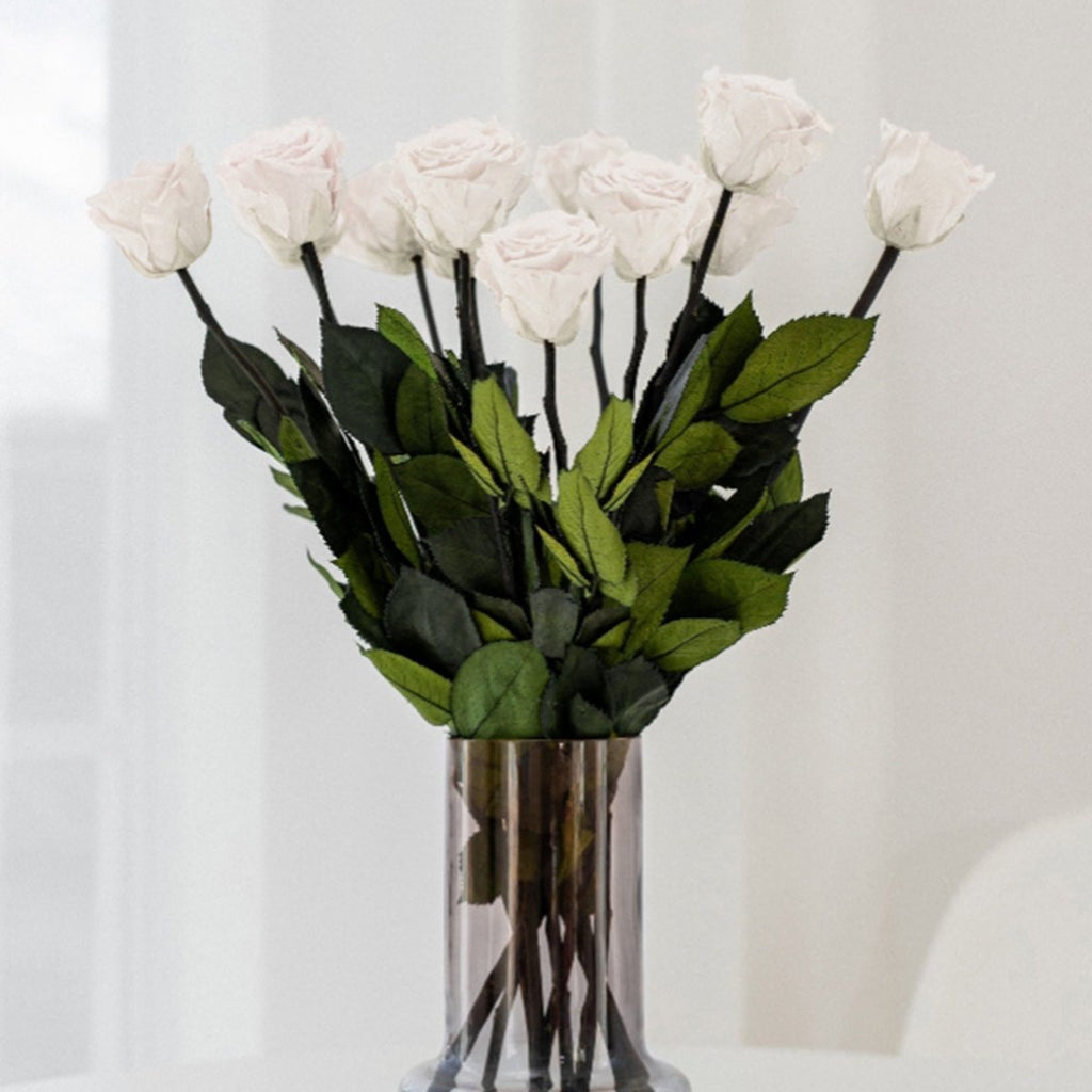 Long Stem Roses | White Roses - HOUSE OF SHE