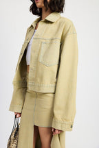 Lori Oversized Denim Jacket - HOUSE OF SHE
