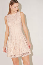 LOVE STORY WOVEN LACE MINI DRESS - HOUSE OF SHE
