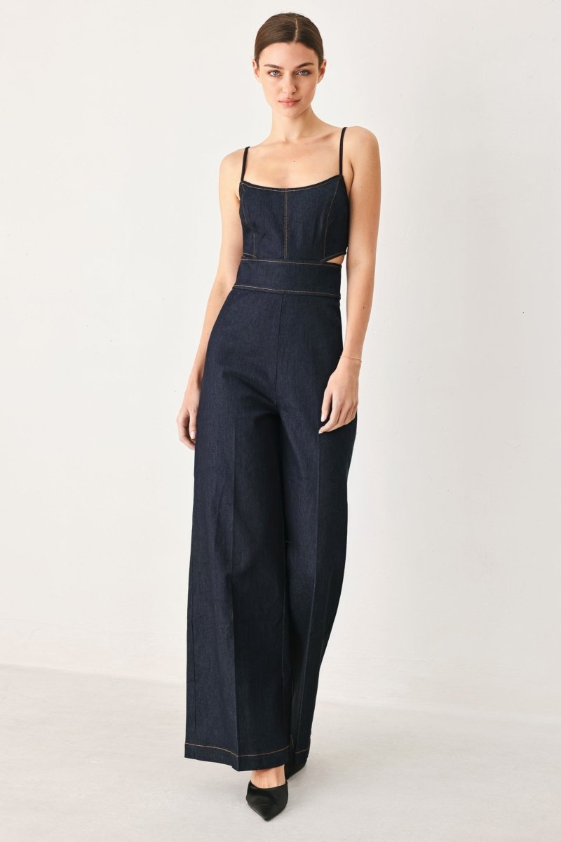 Lovely Muse Denim Jumpsuit - HOUSE OF SHE
