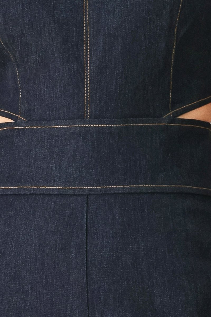 Lovely Muse Denim Jumpsuit - HOUSE OF SHE