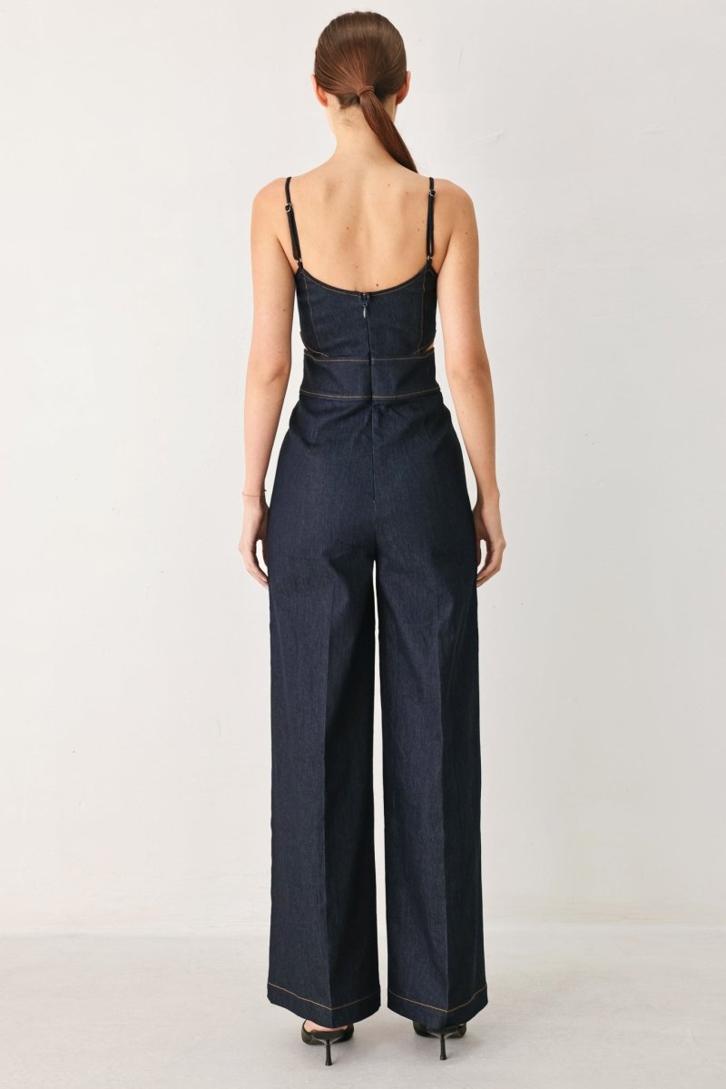 Lovely Muse Denim Jumpsuit - HOUSE OF SHE