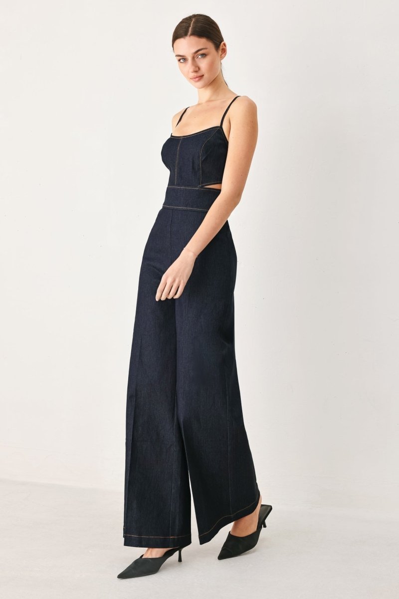 Lovely Muse Denim Jumpsuit - HOUSE OF SHE