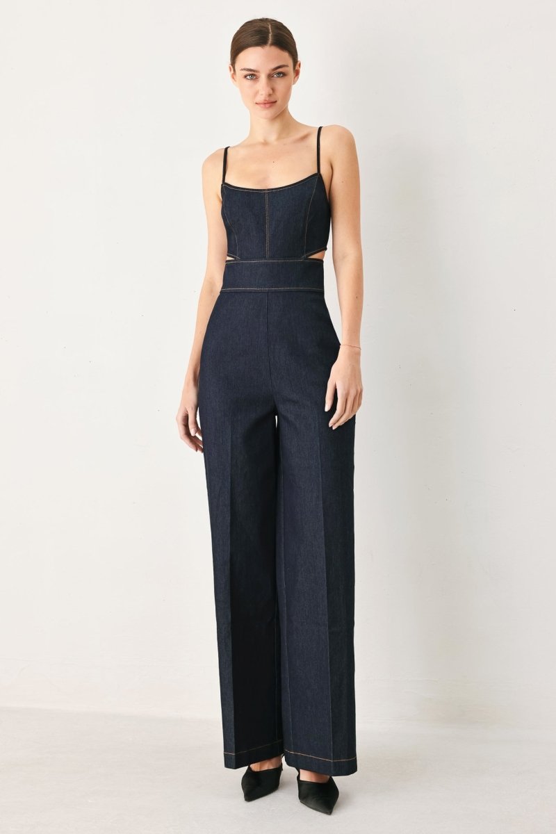 Lovely Muse Denim Jumpsuit - HOUSE OF SHE