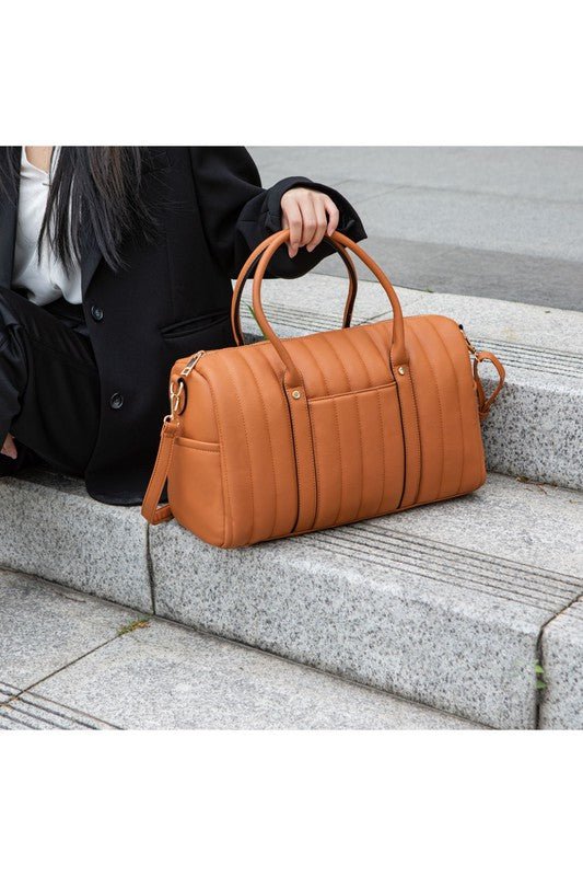 Luana Quilted Duffle Bag - HOUSE OF SHE