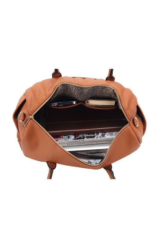 Luana Quilted Duffle Bag - HOUSE OF SHE