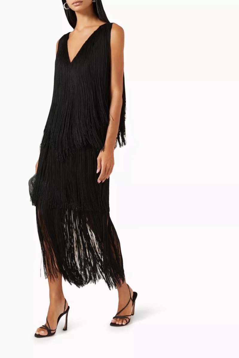 LUCERO DRESS IN BLACK - HOUSE OF SHE
