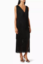 LUCERO DRESS IN BLACK - HOUSE OF SHE