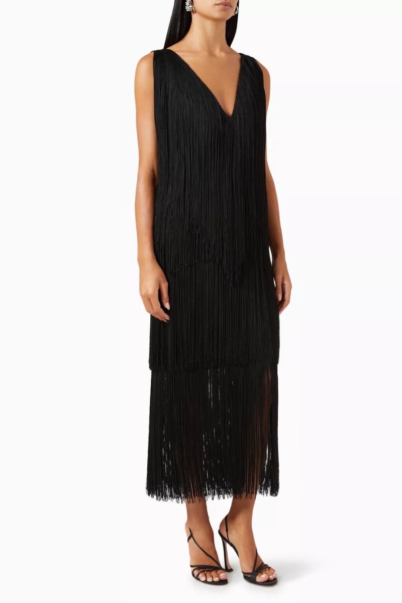 LUCERO DRESS IN BLACK - HOUSE OF SHE
