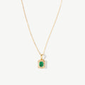 Lumière 18 Carat Gold Emerald Necklace - HOUSE OF SHE
