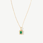 Lumière 18 Carat Gold Emerald Necklace - HOUSE OF SHE