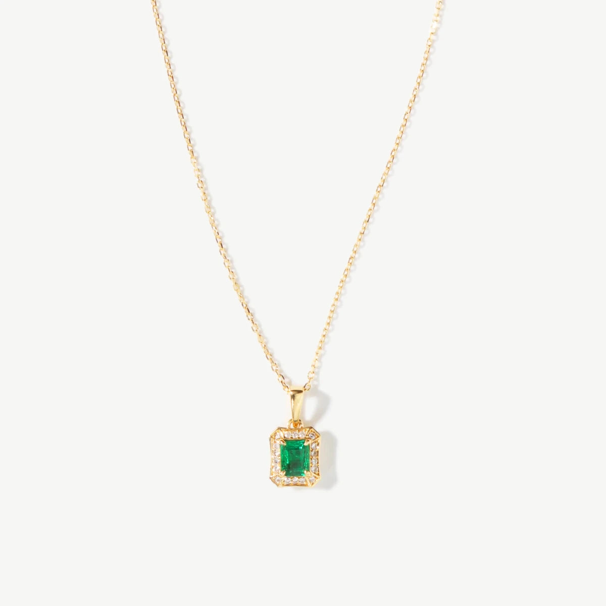 Lumière 18 Carat Gold Emerald Necklace - HOUSE OF SHE