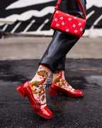 Lunar New Year of the Dragon Sheer Crew Sock - HOUSE OF SHE