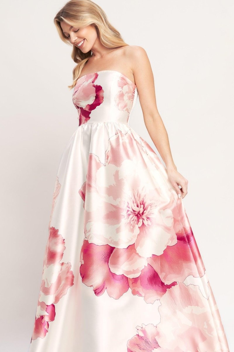 LUXE PEONY WOVEN MAXI DRESS - HOUSE OF SHE