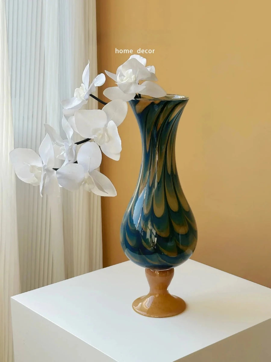 Luxury New Chinese Style Retro Glass Vase - HOUSE OF SHE