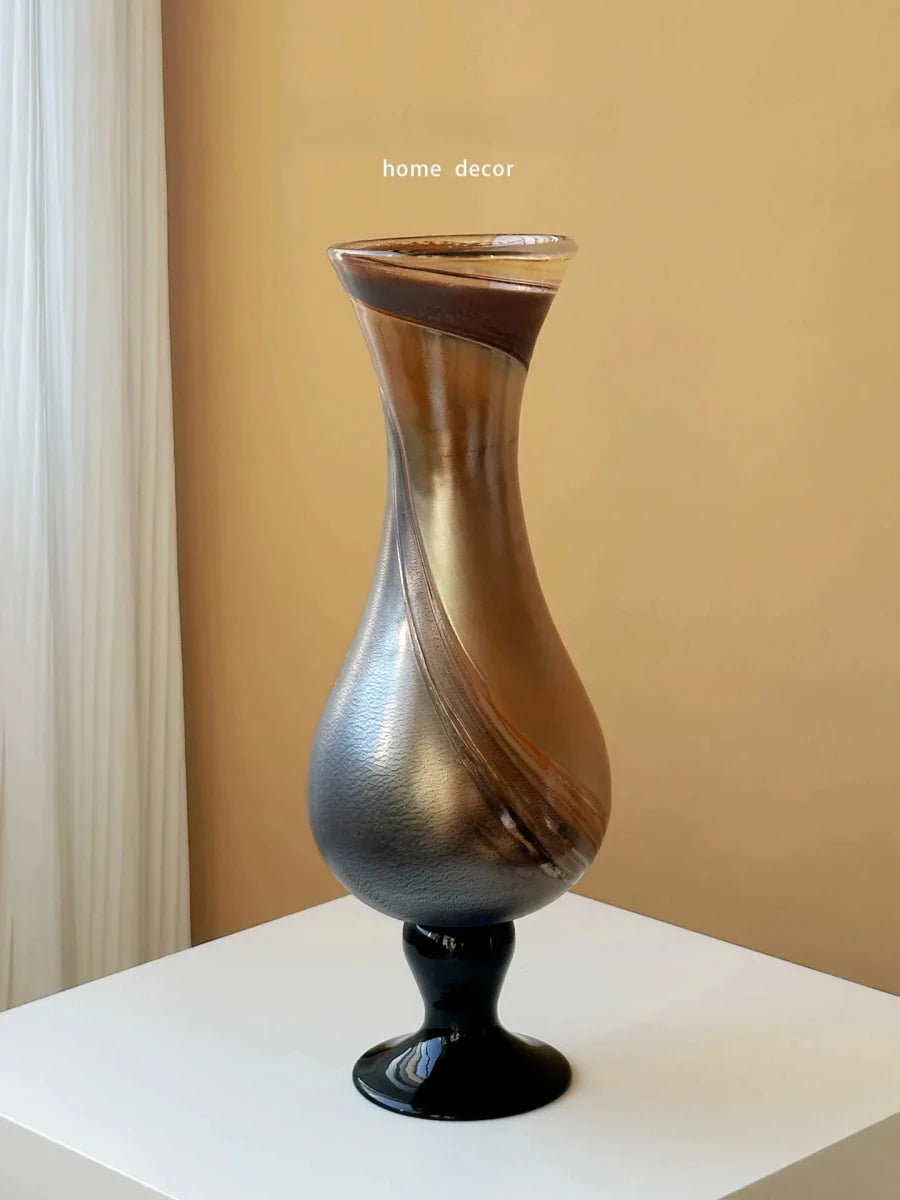 Luxury New Chinese Style Retro Glass Vase - HOUSE OF SHE