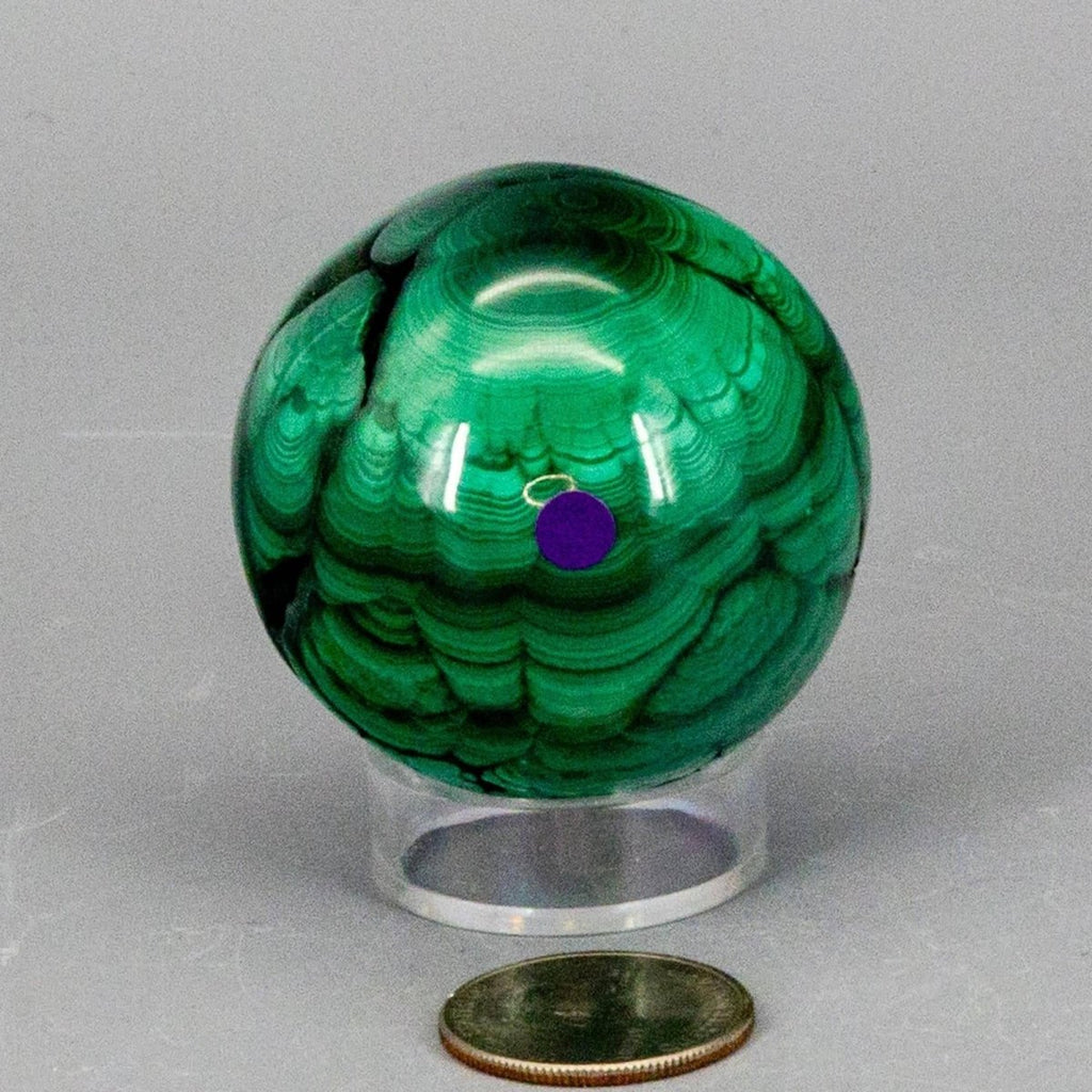 Malachite Crystal Sphere Heart Chakra Transformation - HOUSE OF SHE