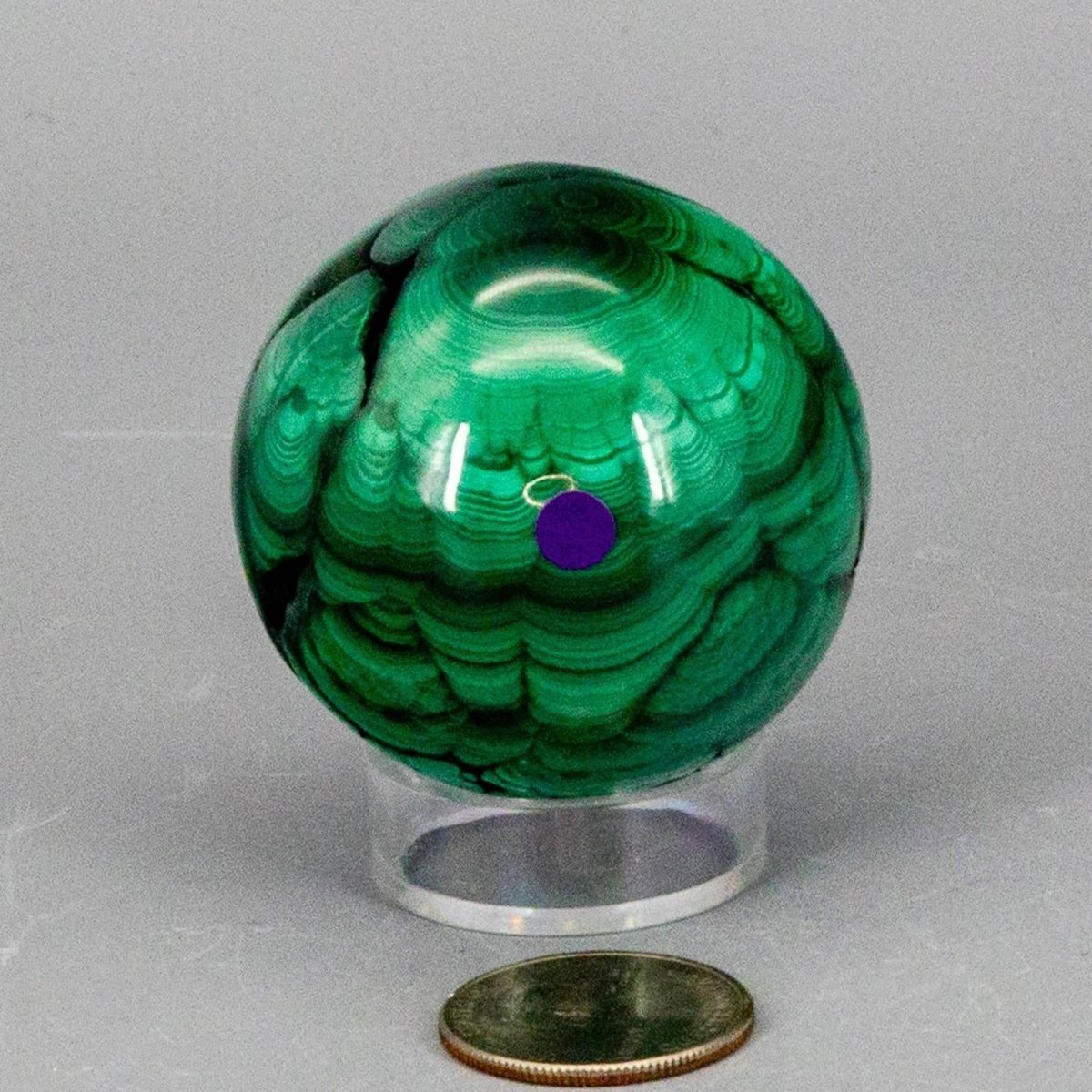 Malachite Crystal Sphere Heart Chakra Transformation - HOUSE OF SHE