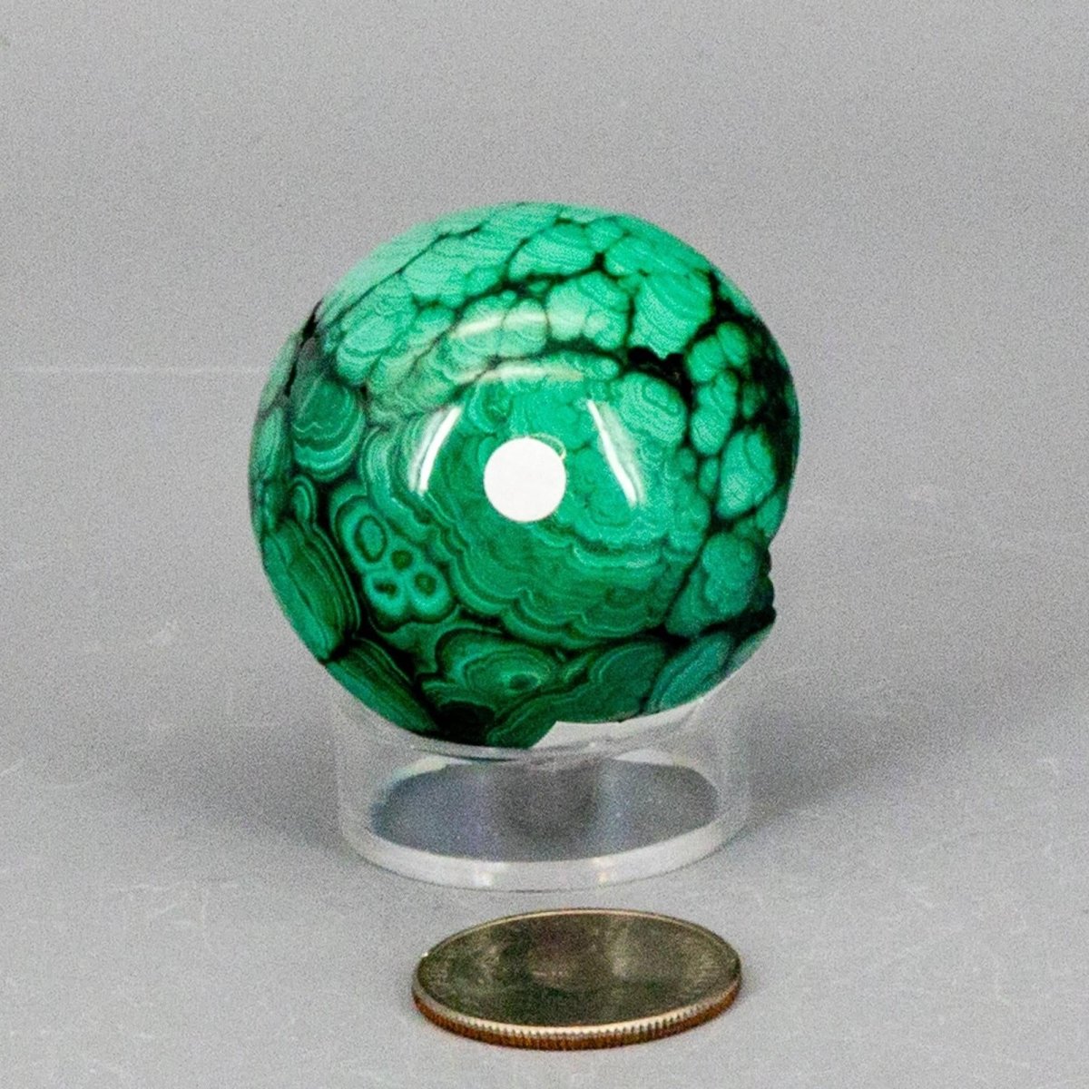 Malachite Crystal Sphere Heart Chakra Transformation - HOUSE OF SHE