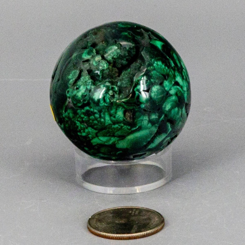 Malachite Crystal Sphere Heart Chakra Transformation - HOUSE OF SHE