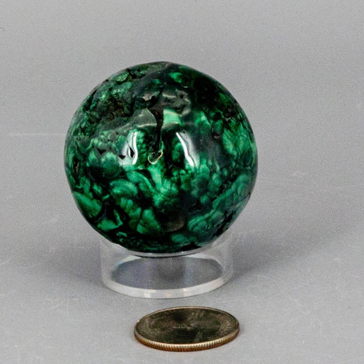 Malachite Crystal Sphere Heart Chakra Transformation - HOUSE OF SHE