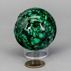 Malachite Crystal Sphere Heart Chakra Transformation - HOUSE OF SHE