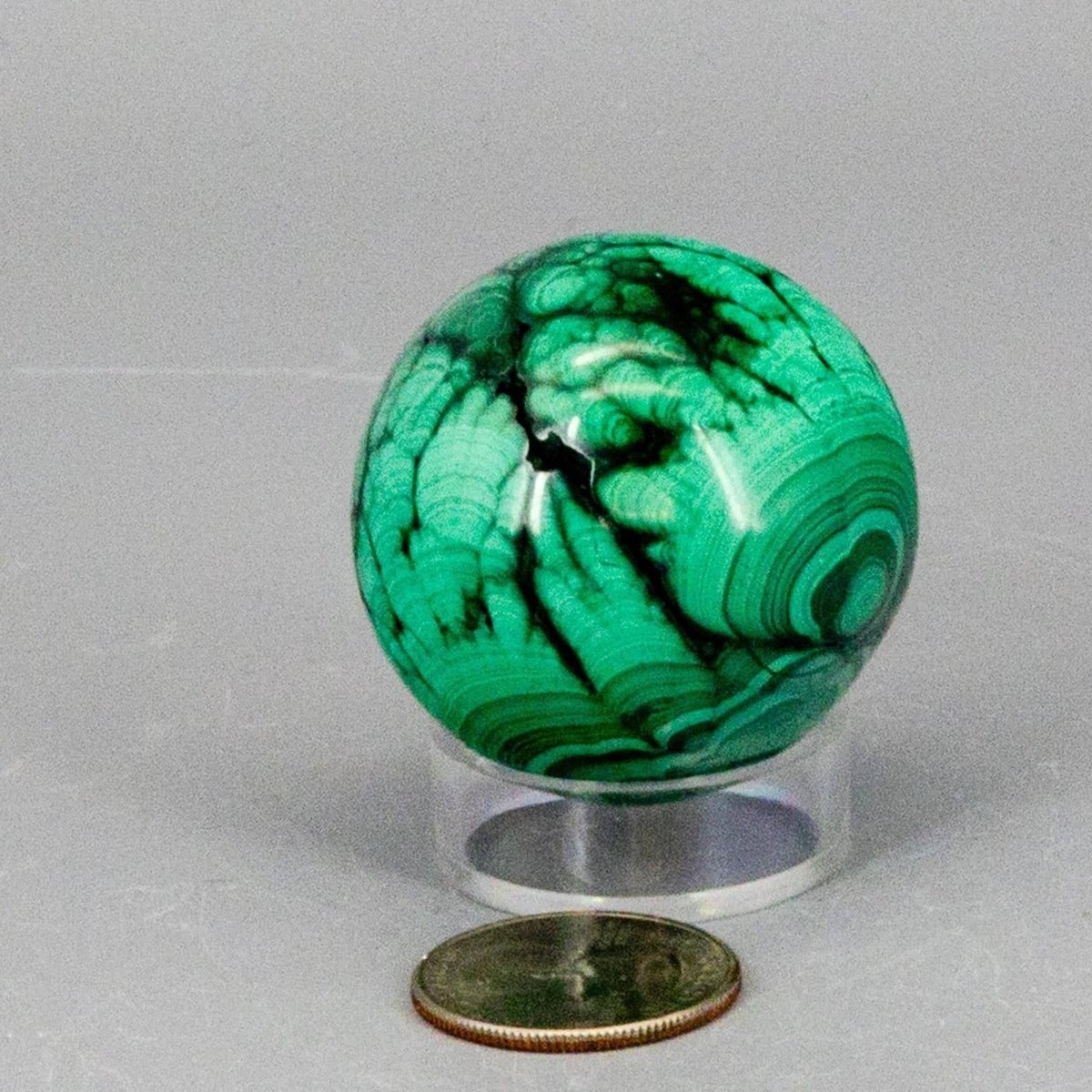 Malachite Crystal Sphere Heart Chakra Transformation - HOUSE OF SHE