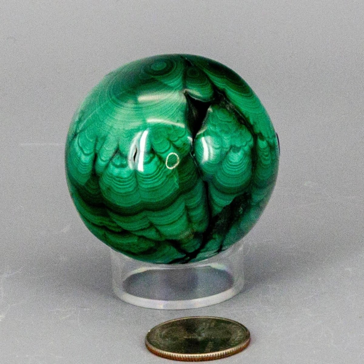 Malachite Crystal Sphere Heart Chakra Transformation - HOUSE OF SHE