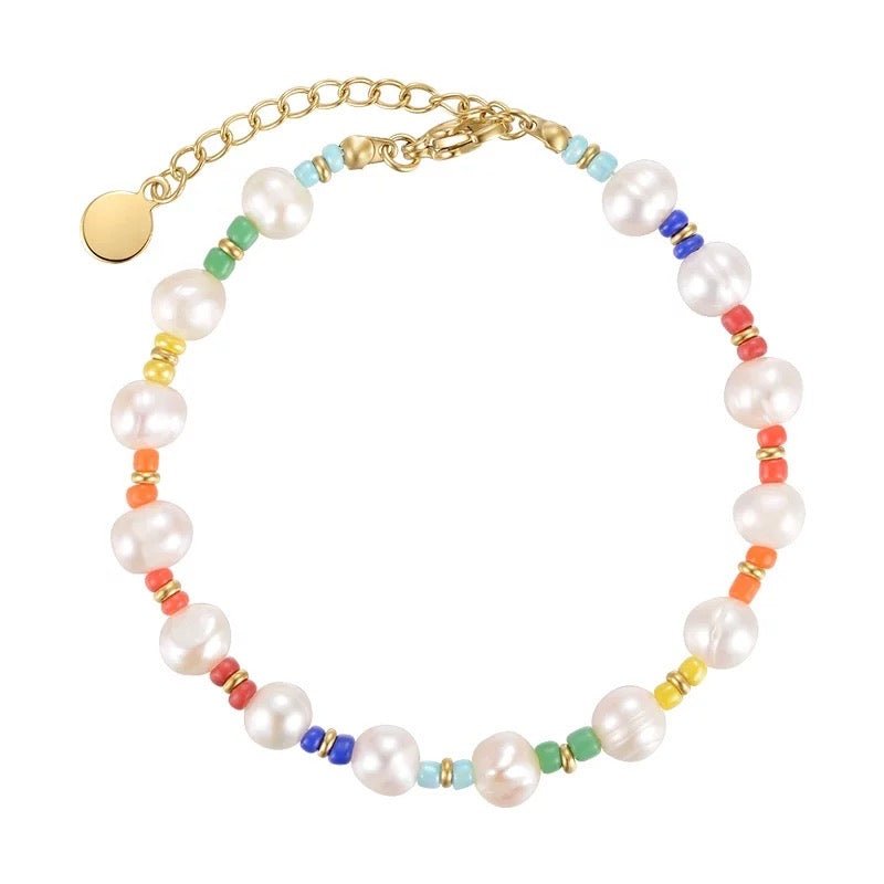 Malibu Rainbow Pearl Bracelet - HOUSE OF SHE