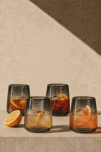 Mario S Smoke Glasses Set of Four by MESO - HOUSE OF SHE