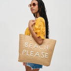 Maya Natural Pearl Tote - HOUSE OF SHE