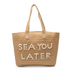 Maya Natural Pearl Tote - HOUSE OF SHE