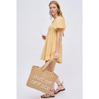 Maya Natural Pearl Tote - HOUSE OF SHE