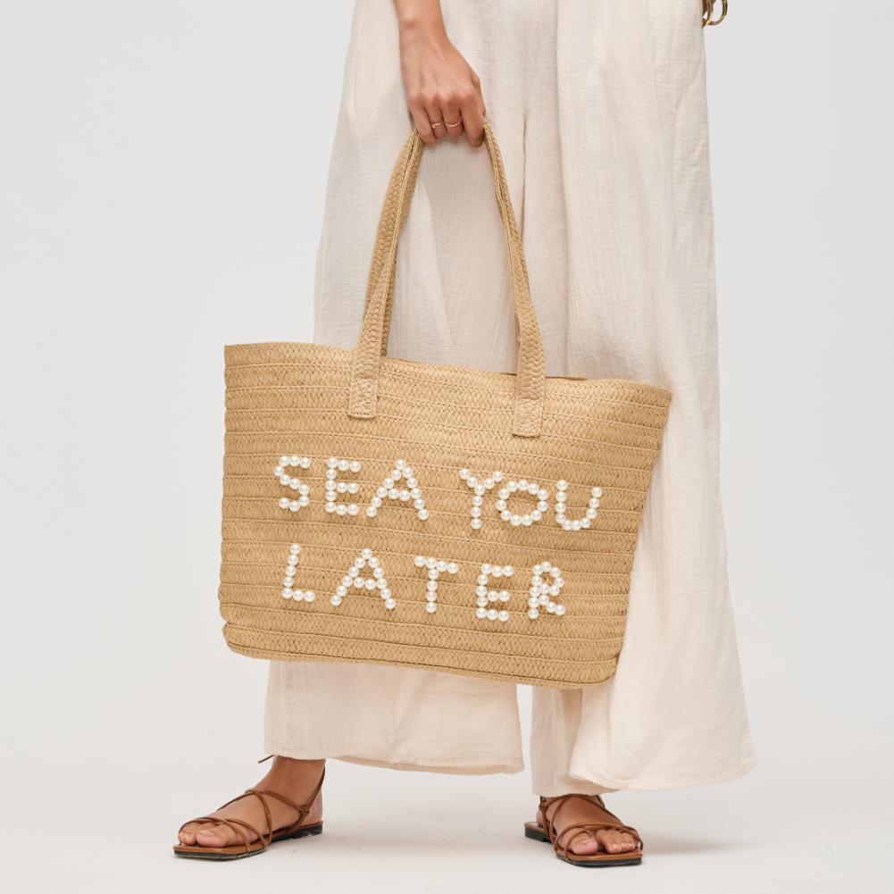 Maya Natural Pearl Tote - HOUSE OF SHE